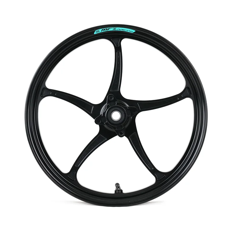 Cyclone six-spoke forged wheel in black